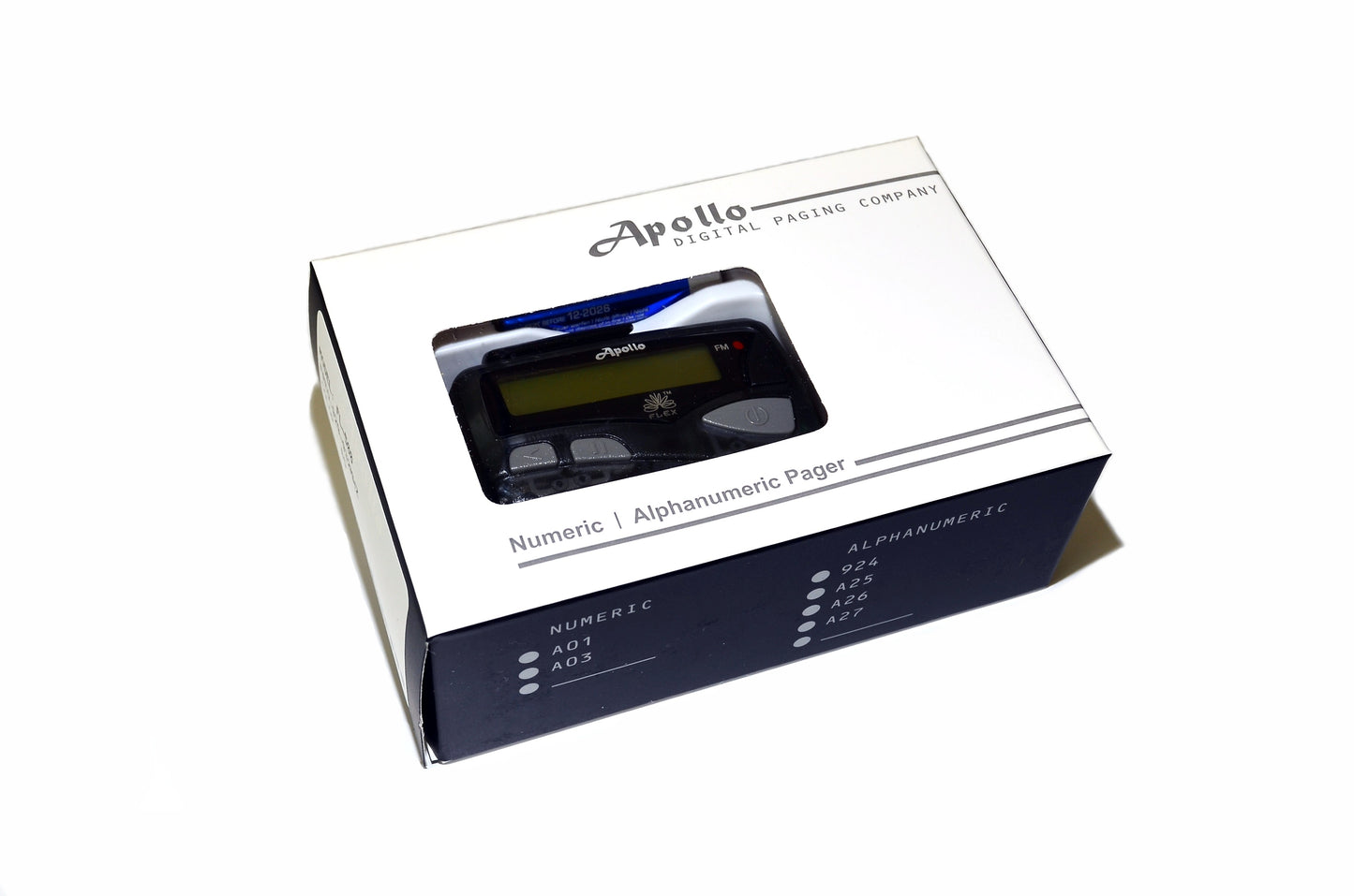 Apollo 500r  1-Way Numeric Pager (Brand New) with 12-Month Prepaid Service