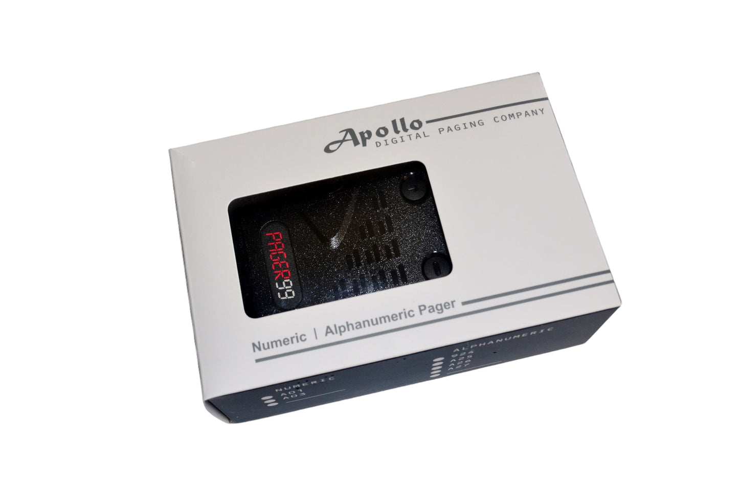 Apollo XL2000 1-Way Numeric Pager (Brand New) with 12-Month Prepaid Service