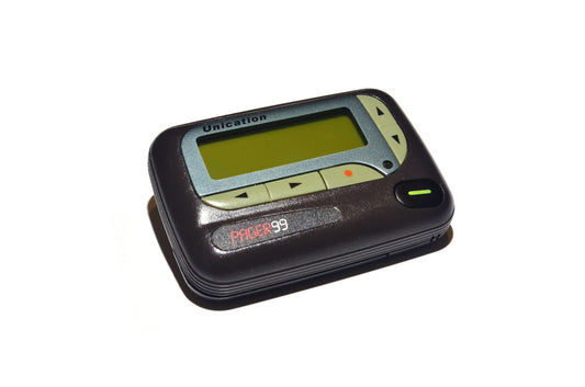 Unication Alpha Elite 1-Way Alphanumeric Pager (Brand New) with 1-Month Prepaid Service